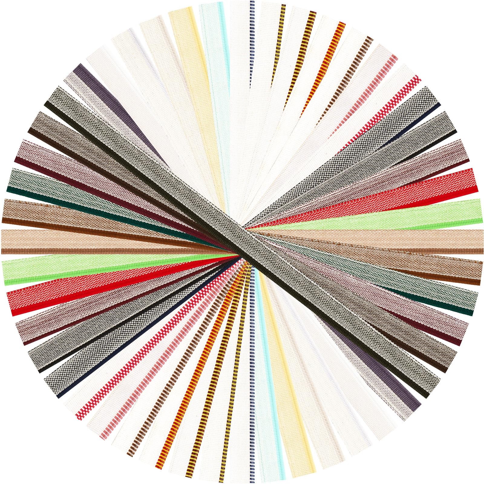 24 Pcs Book Binding Headbands 11.8 Inches Long 0.5 Inch Wide Cotton Book End …