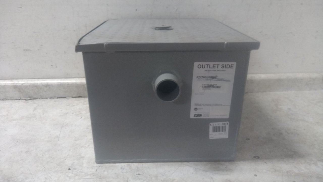 Zurn GT2700-15-2NH 2 In Inlet/Outlet 30 Lb Cap 15 GPM Steel Grease Interceptor