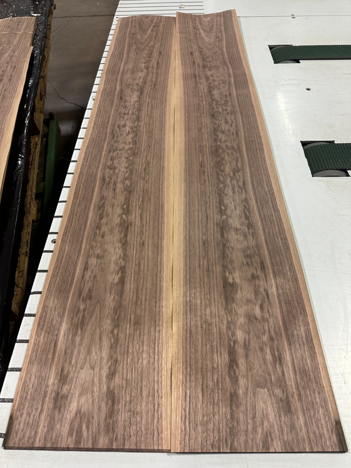 «Muddy» Walnut Raw Wood Veneer 2 sheets 62» x 9» 812C