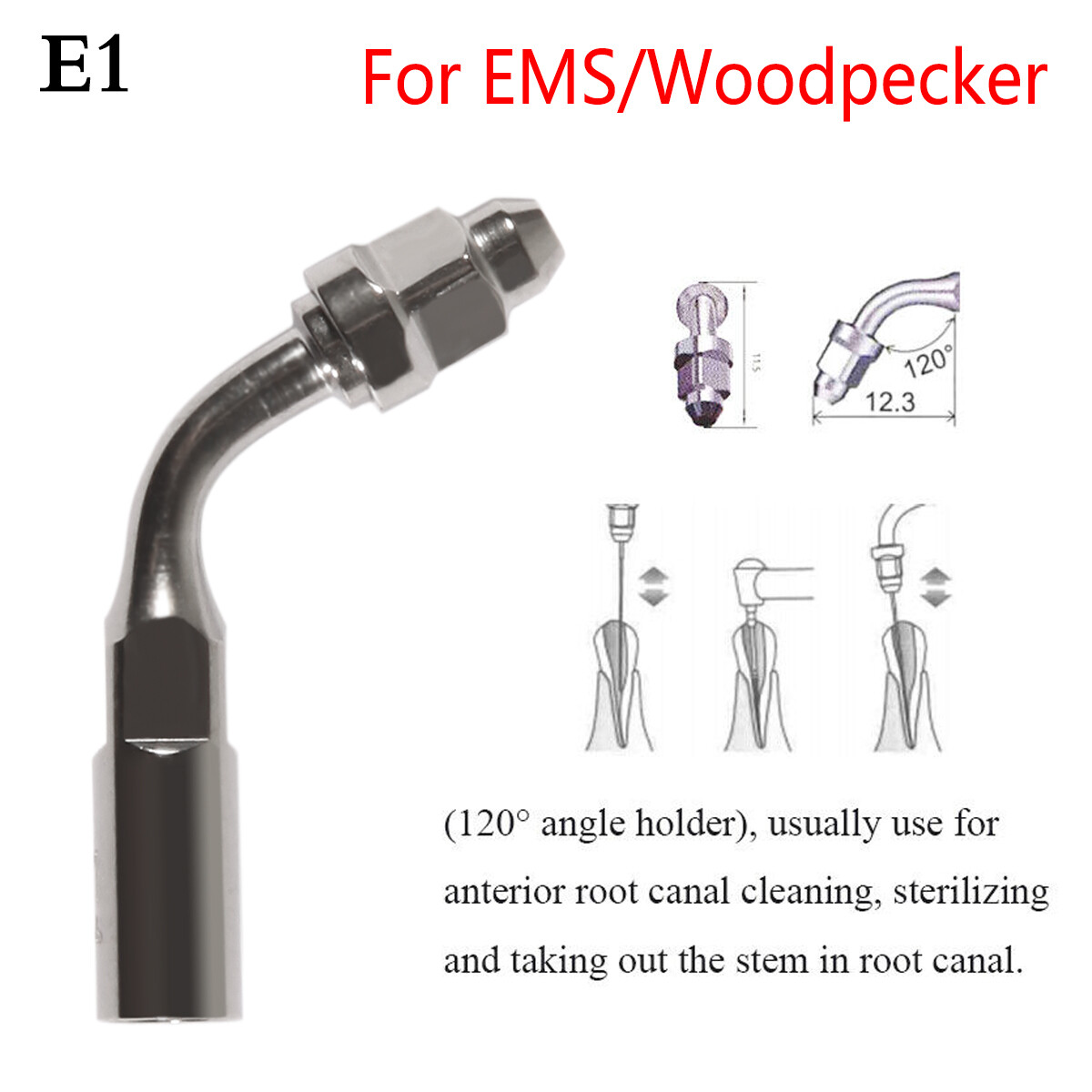 Dental Ultrasonic Perio Endo Scaling Tips Fit EMS Woodpecker Scaler Handpiece ns