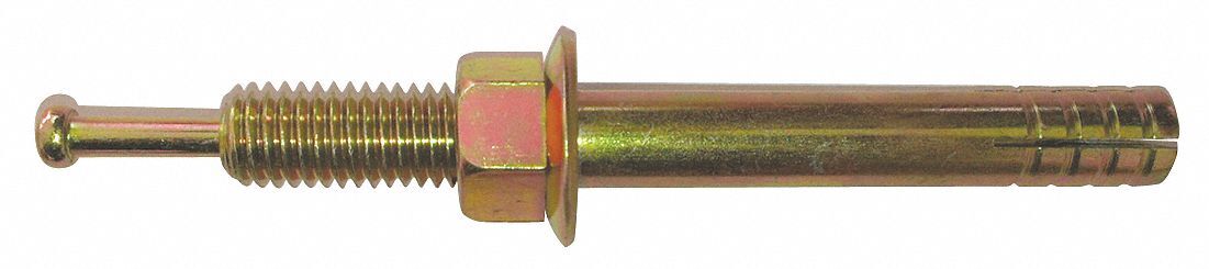 Strike Pin Nail Concrete Expansion Wedge Anchors Yellow Zinc Plated Choose Size