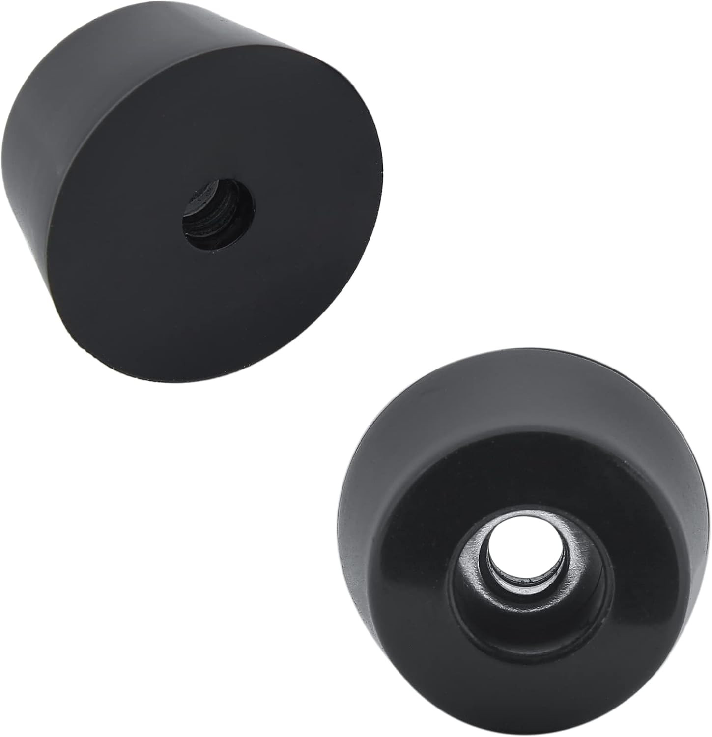 60 PCS 3/4 W x 7/16 H Black Round Rubber Feet Bumpers with Screws Non-Slip