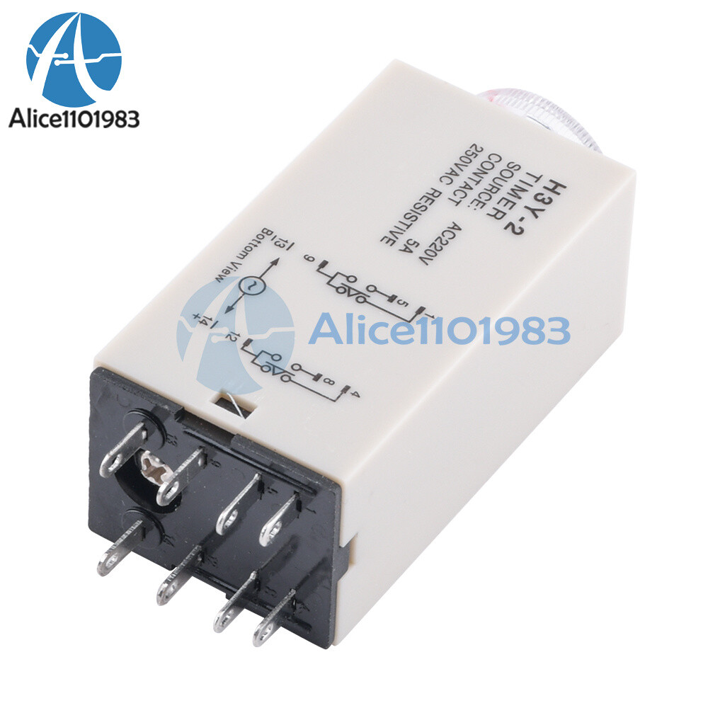 H3Y-2 220VAC 8P 0-30 Minutes Timing Delay Range DPDT Relay Timer