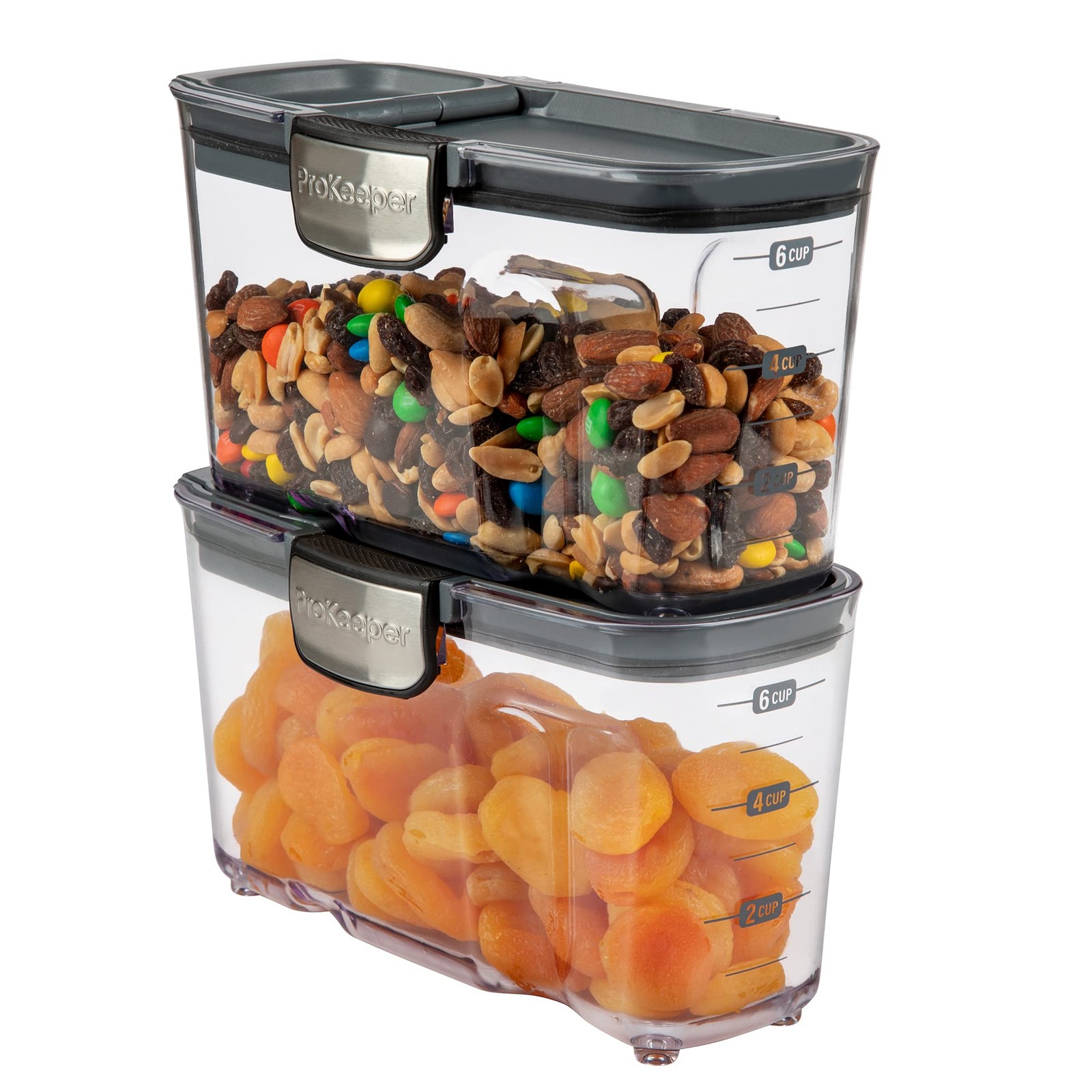 Progressive ProKeeper+ 4-Piece Clear Plastic Food Storage Container Set