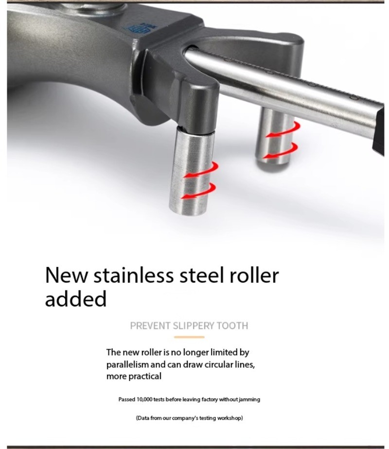 Dual-Purpose Straight and Curved Line Scribing Tool Parallel Line Drawing Tool