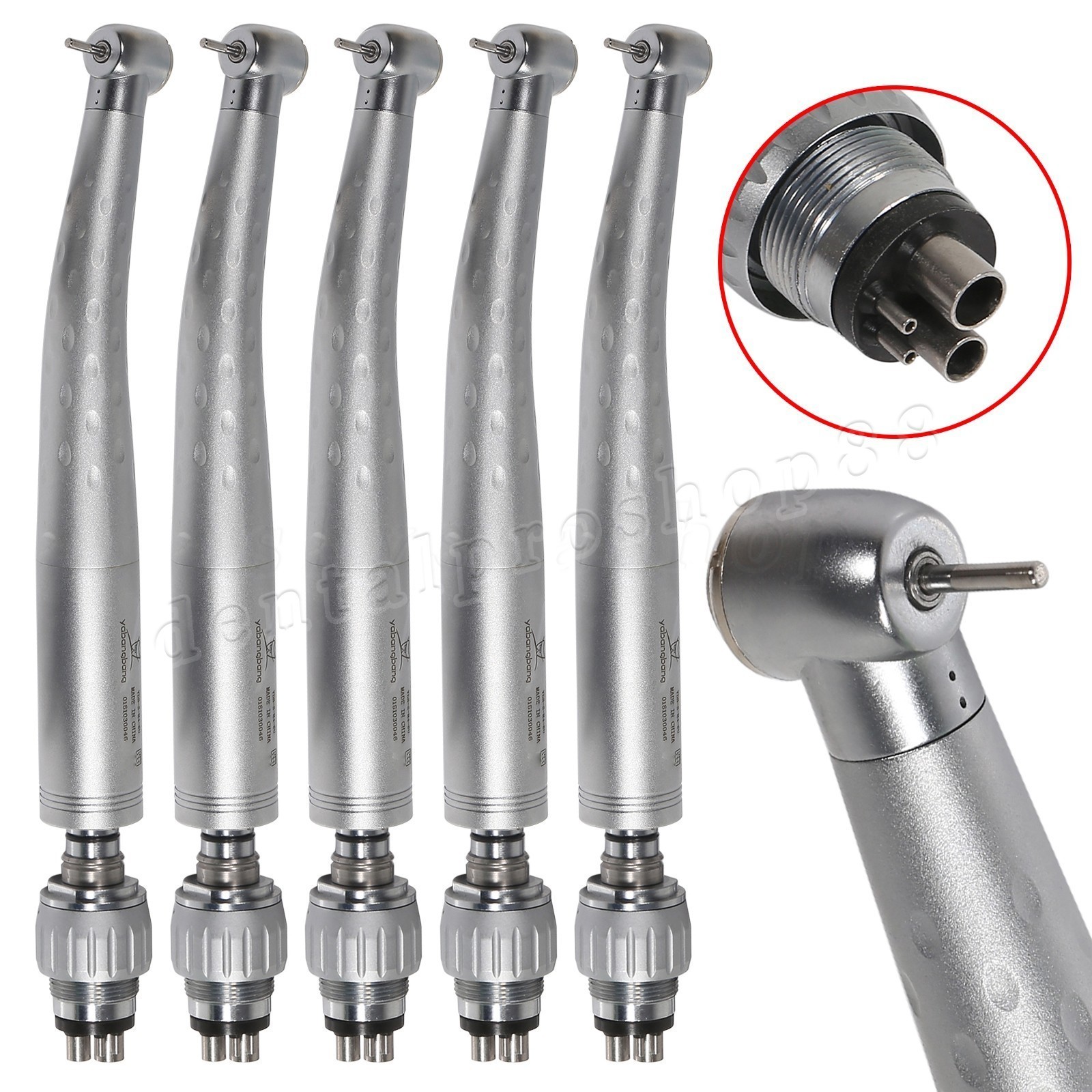 1-5 Pcs Dental High Speed Handpiece Turbine / 4Hole Quick Coupler KAV Style
