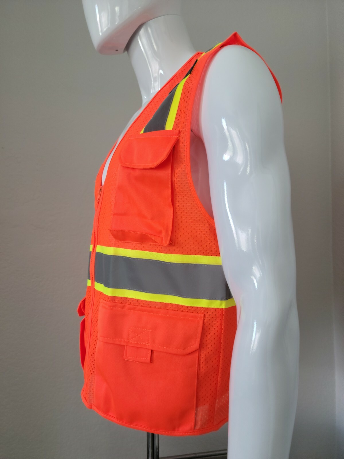 Orange Hi-Visibility Safety Vest (Small to 3XL)