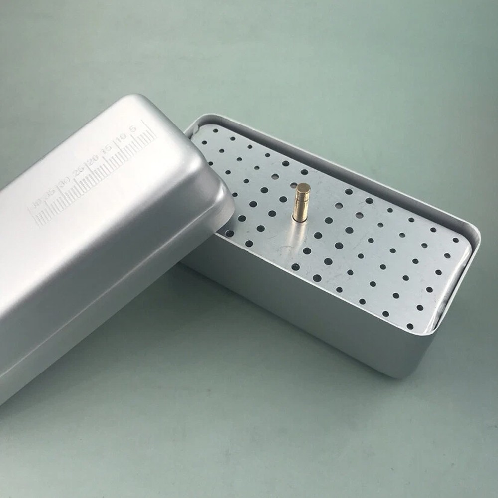 1~4PCS 72 Holes Dental FG Bur Endo File Holder Stand Autoclave Disinfection Case