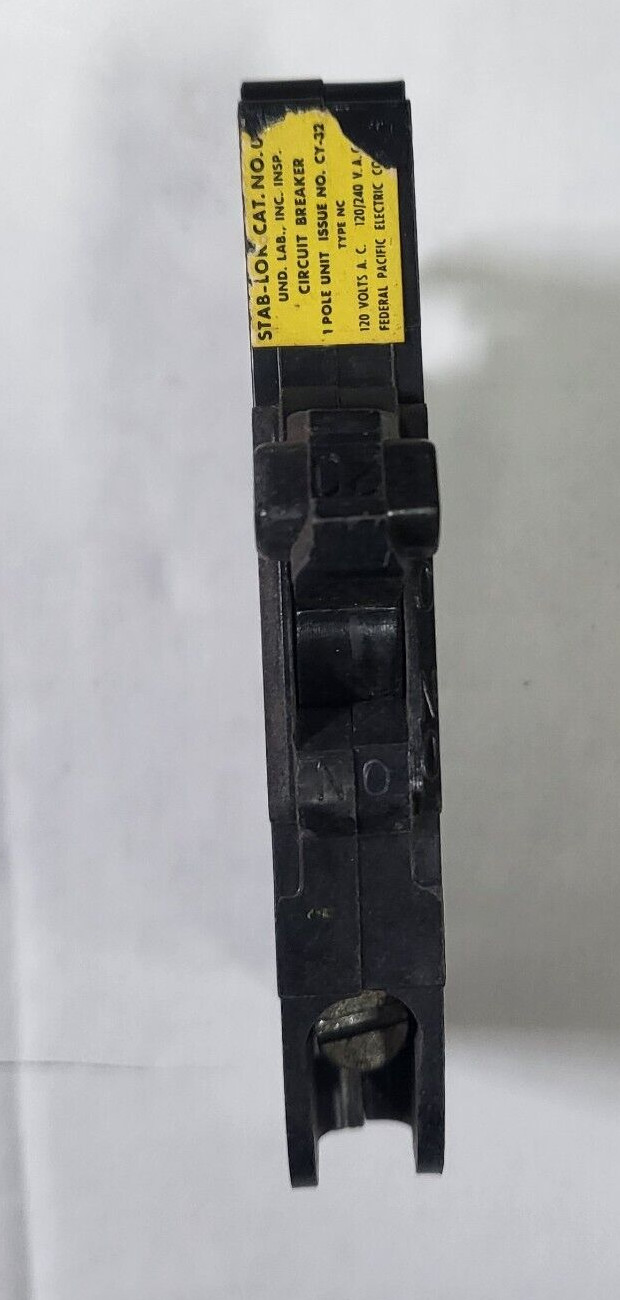 FPE 20 AMP 1POLE BREAKER BLACK THIN Stab-Lock Type
