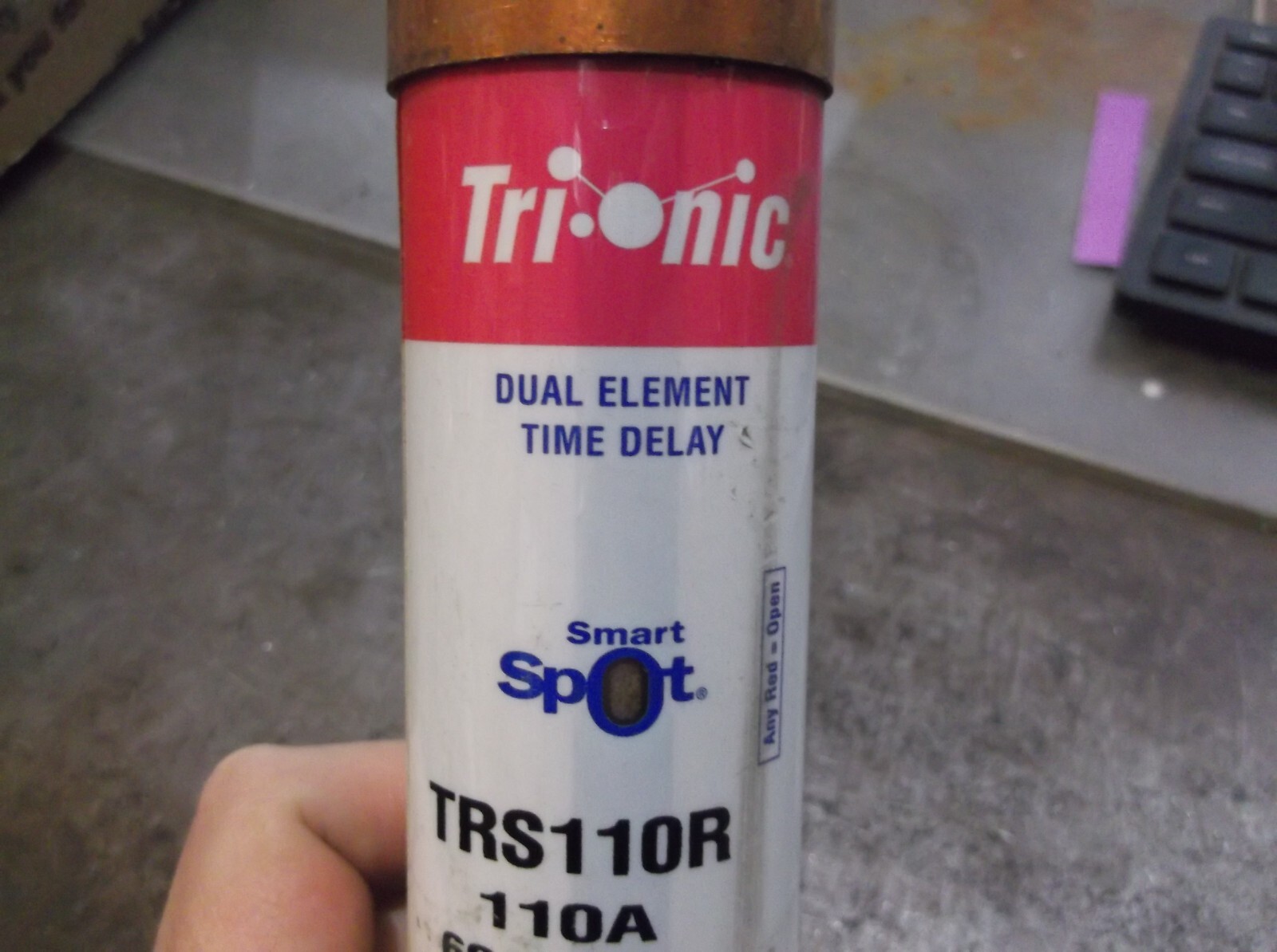 FERRAZ SHAWMUT TRS110R TRI-ONIC SMART SPOT FUSE 110A 600 VAC (161-4)