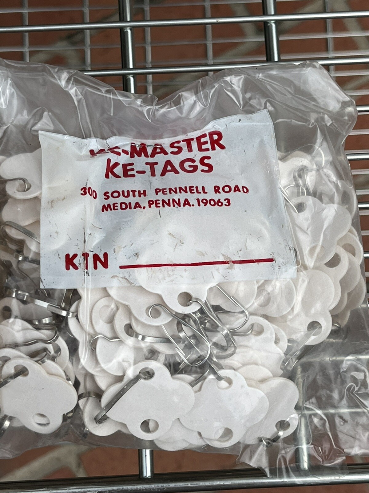 KE-MASTER II KM-3G DUP TAGS – KEY TAGS 100-PACK – NIB/NOS