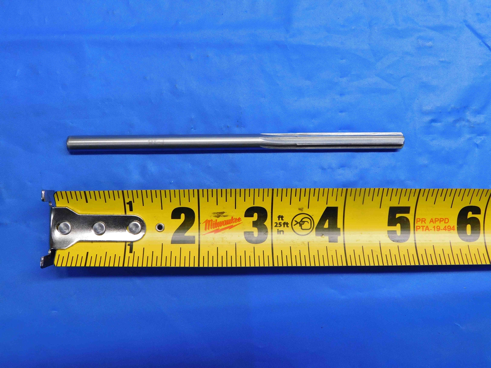 YANKEE 0.2362 OD HSS REAMER 6 FL .2362 15/64 .2500 -.0138 UNDERSIZE 6 mm