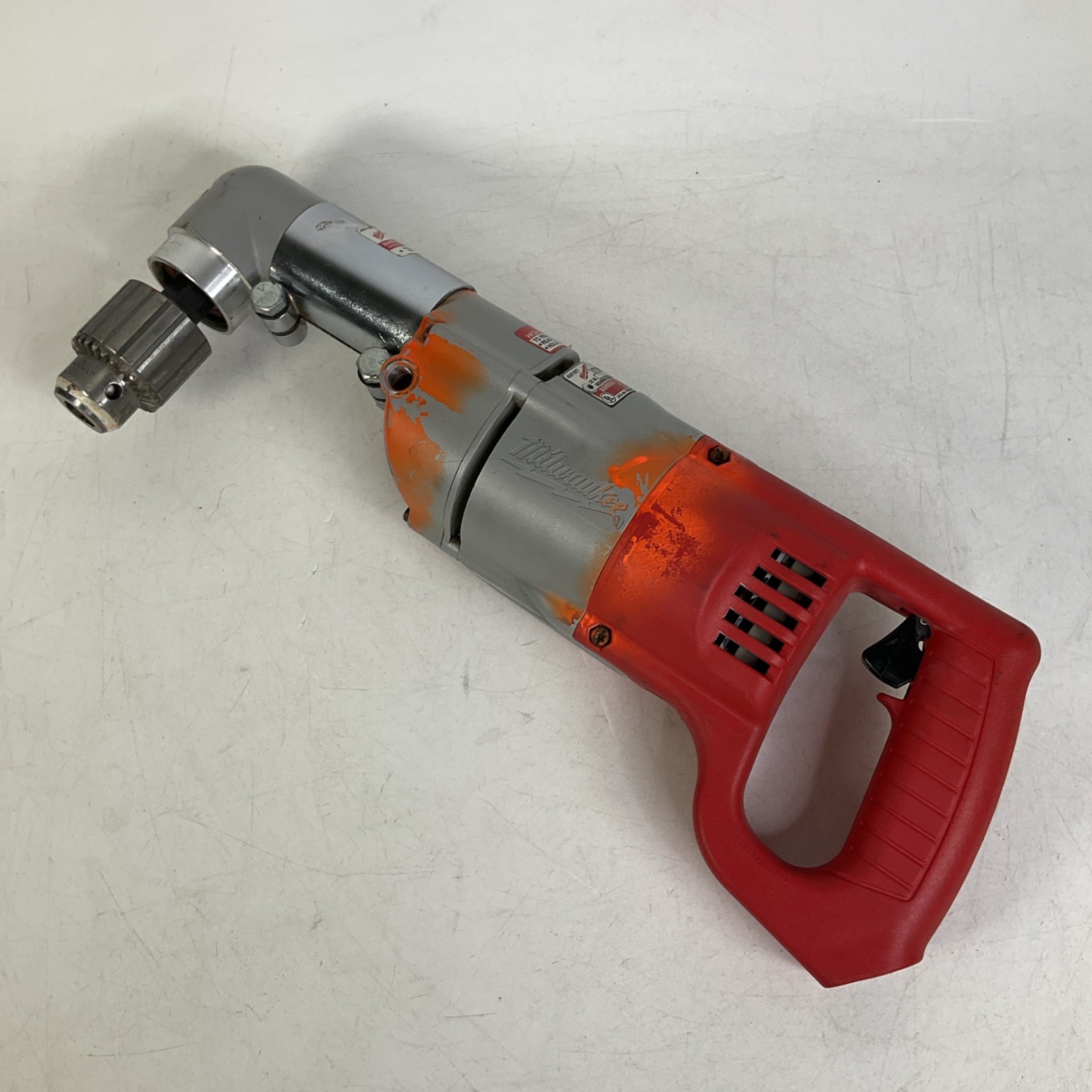 Milwaukee 1/2″ Drill 48-06-2871 With Right Angle Drive 1107-1 With Metal Case
