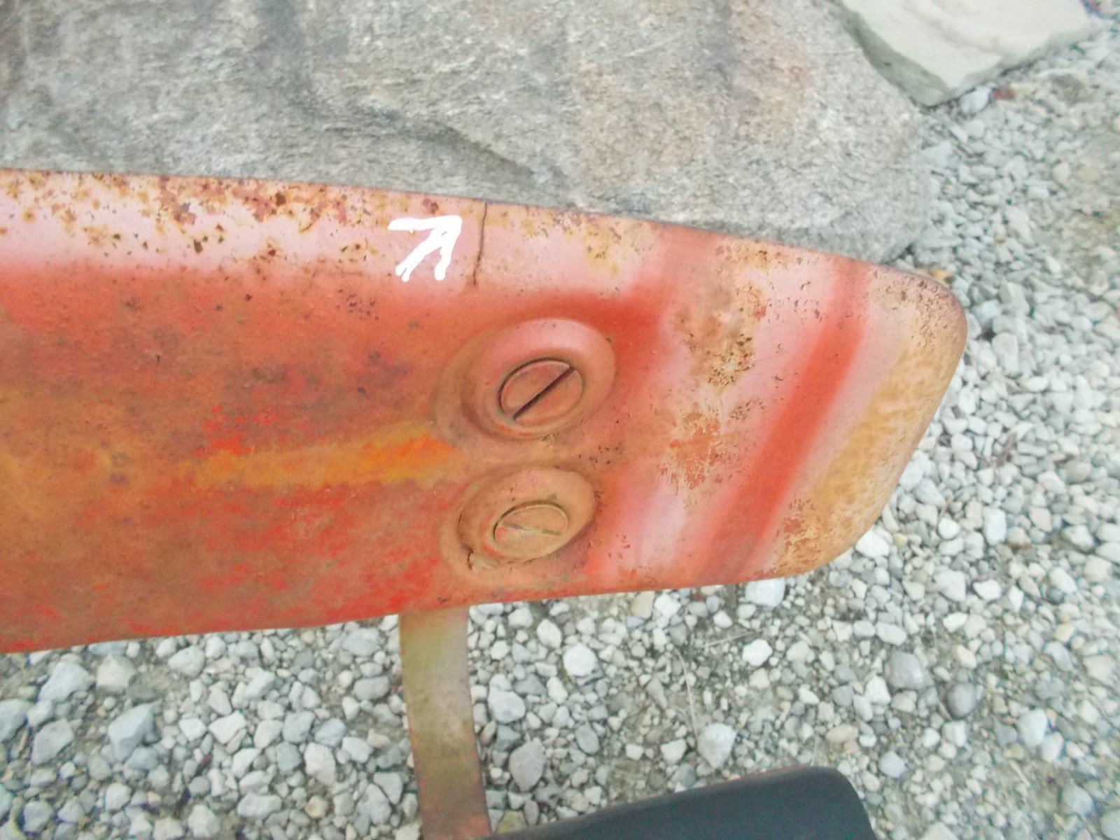 Allis Chalmers AC B tractor original seat frame assembly w/ back brace & cushion