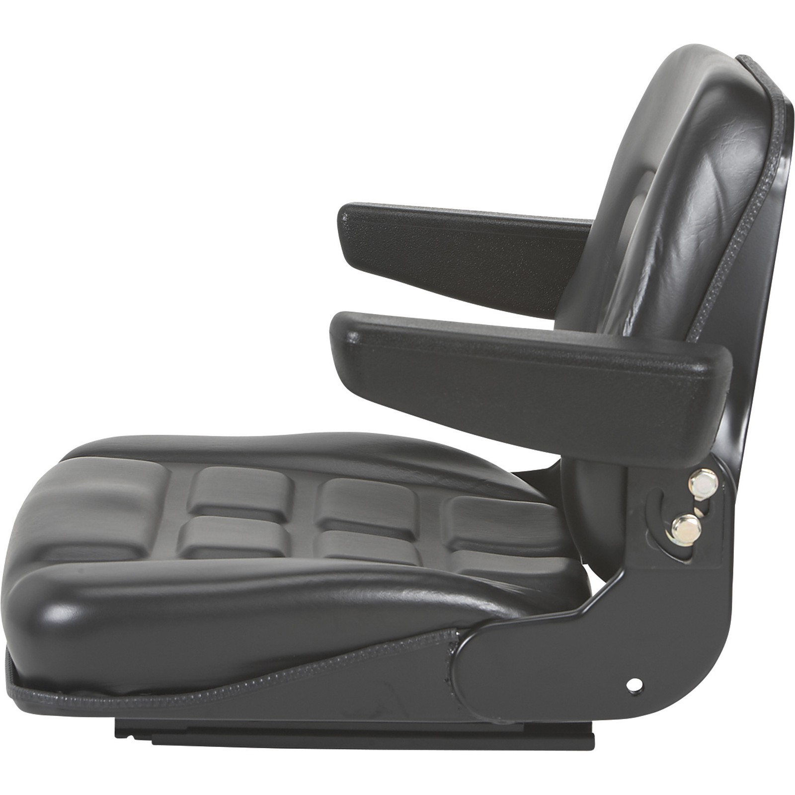 Black Talon Universal Folding Bucket Seat with Armrests, Black, Model# 355000BK