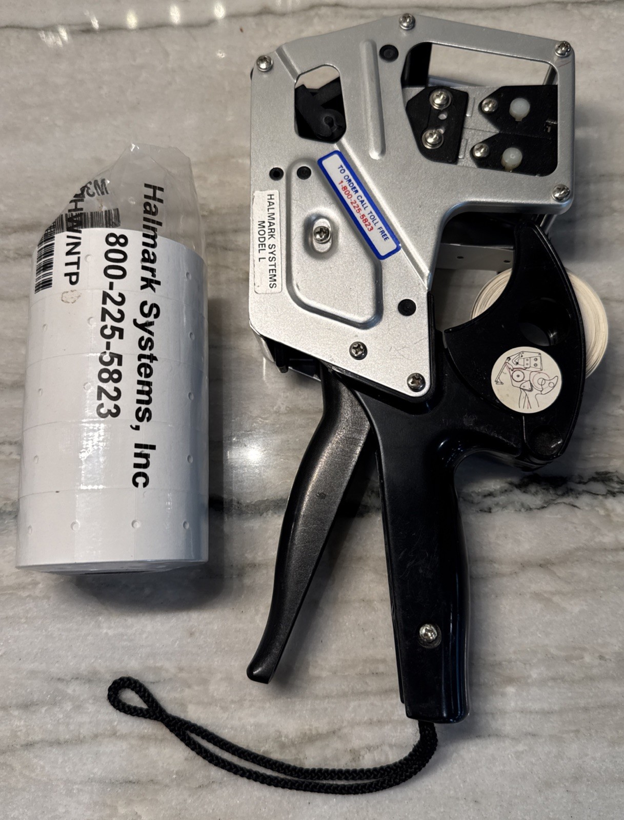 Hallmark Systems Model L Label Price Gun Pricing Retail with 5 Rolls M-3D Labels