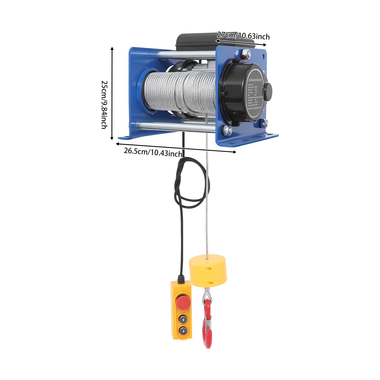 Electric Hoist With Wired Control Electric Hoist With Long Steel Wire Rope