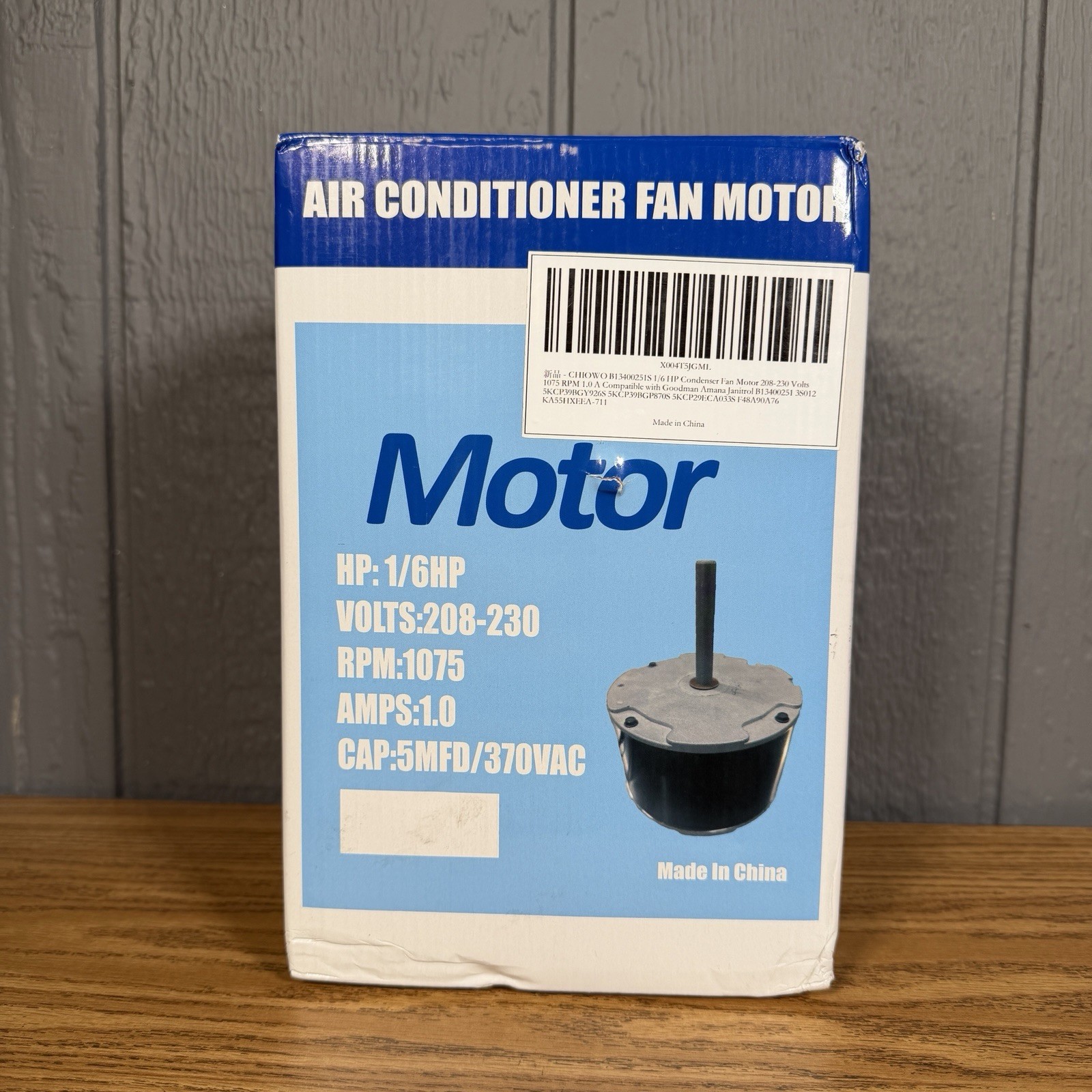 B13400251S Goodman Air Conditioner Condenser Fan Motor Replace 5KCP29ECA033S