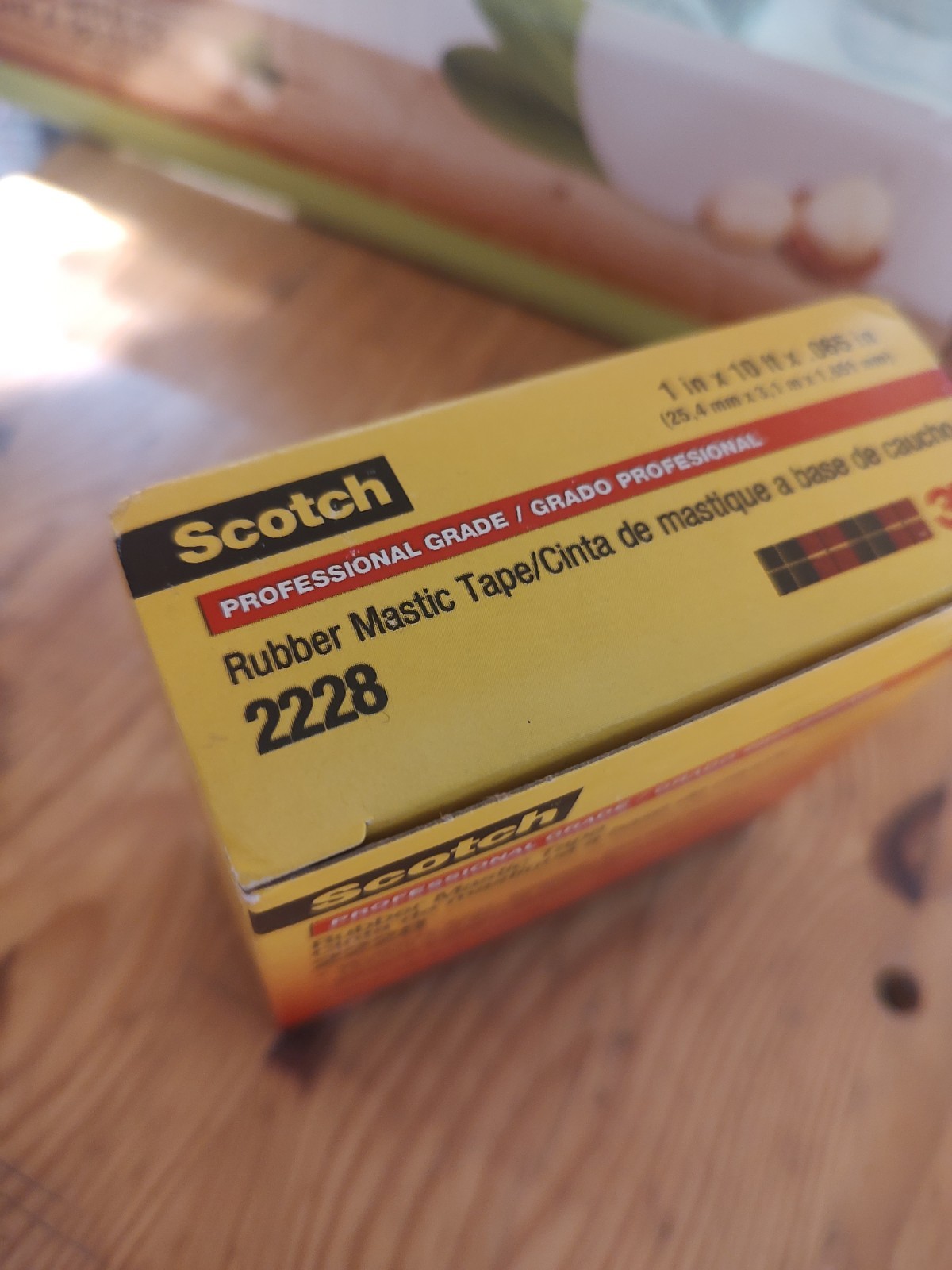3M Scotch Rubber Mastic Tape 2228, 1 in x 10 ft, Black, Conformable, Black