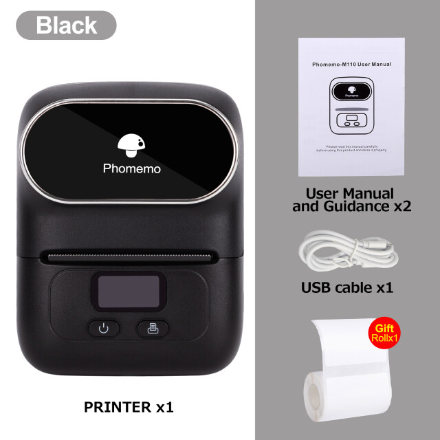 Phomemo M110 Bluetooth Label Maker Machine Portable Wireless Thermal Printer Lot