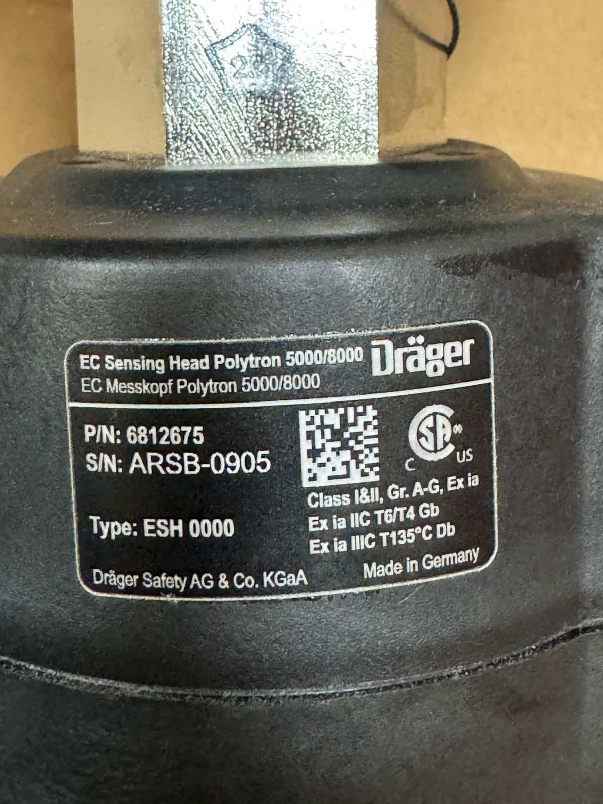 Drager / Gas Detector / Polytron 8100 / 8344403 / 6812675