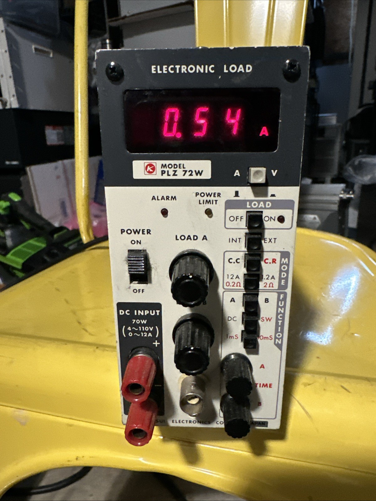 Kikusui PLZ72W DC Electronic Load 72W 4–110V 0–12A
