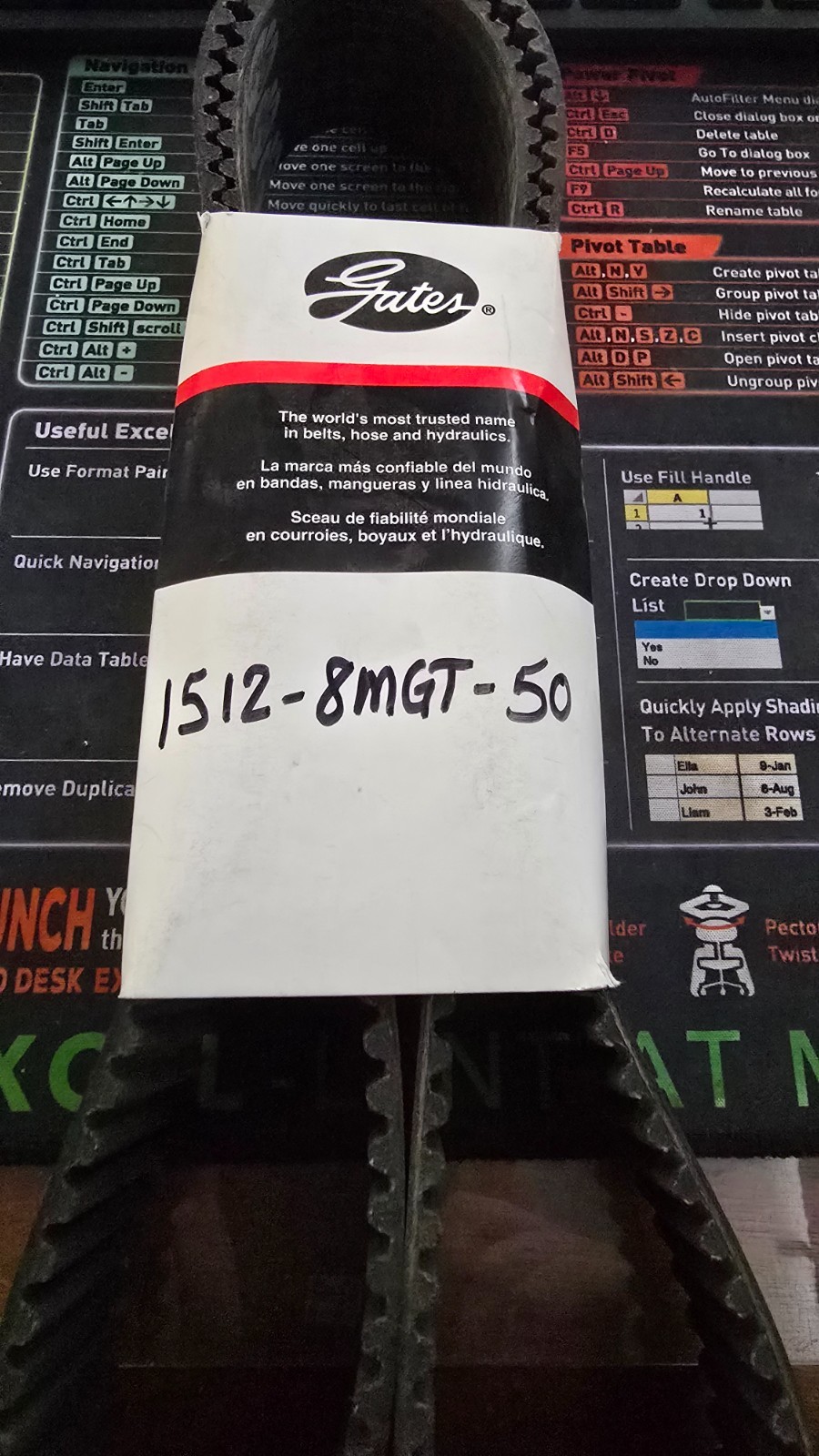 GATES POWER GRIP GT4 1512-8MGT-50