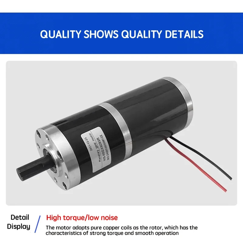 250KG 60GX6092R 60mm12mm Shaft Diameter Planetary DC Reduction High Torque Motor