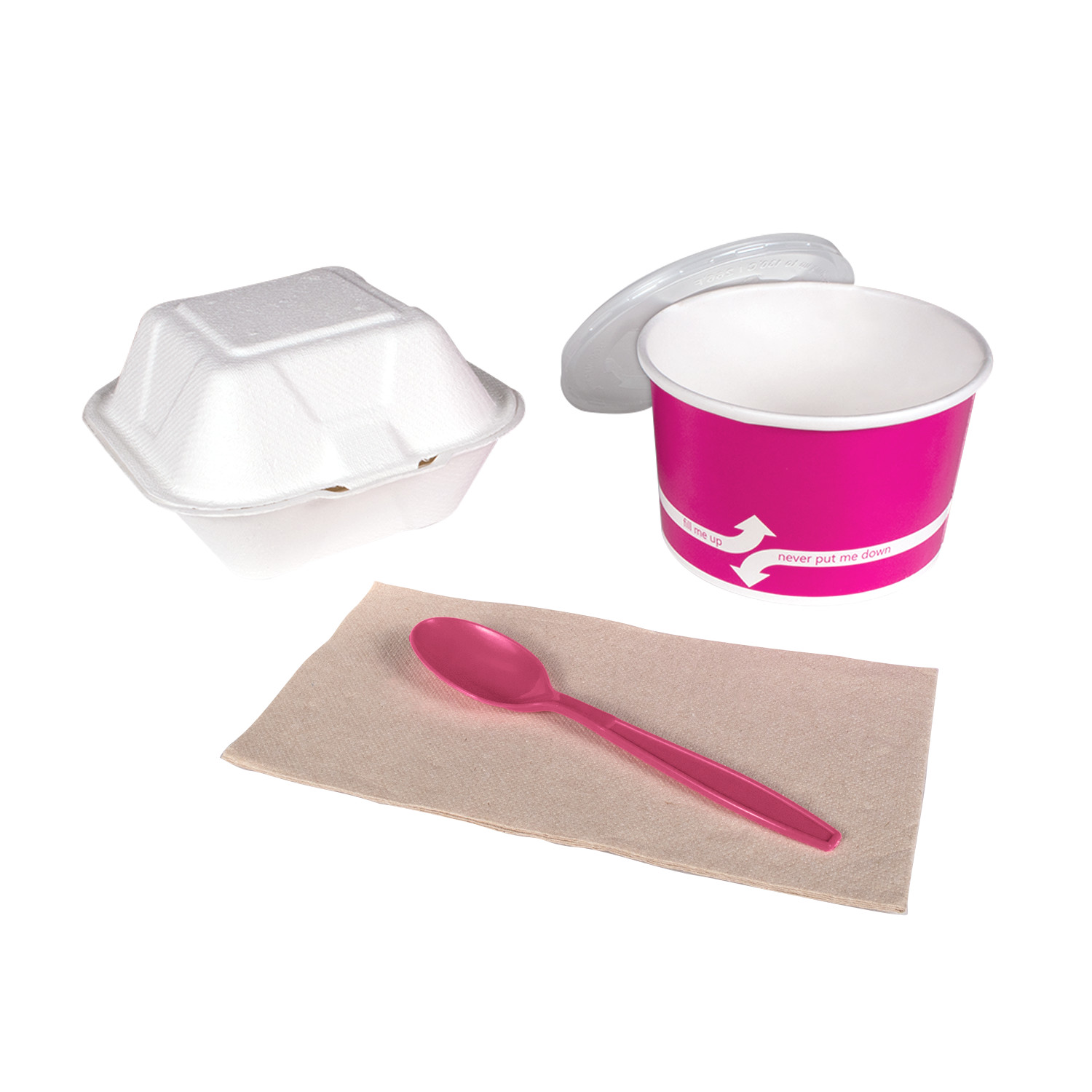Karat PP Plastic Extra Heavy Weight Tea Spoons – Pink – 1,000 ct, U2033 (Pink)
