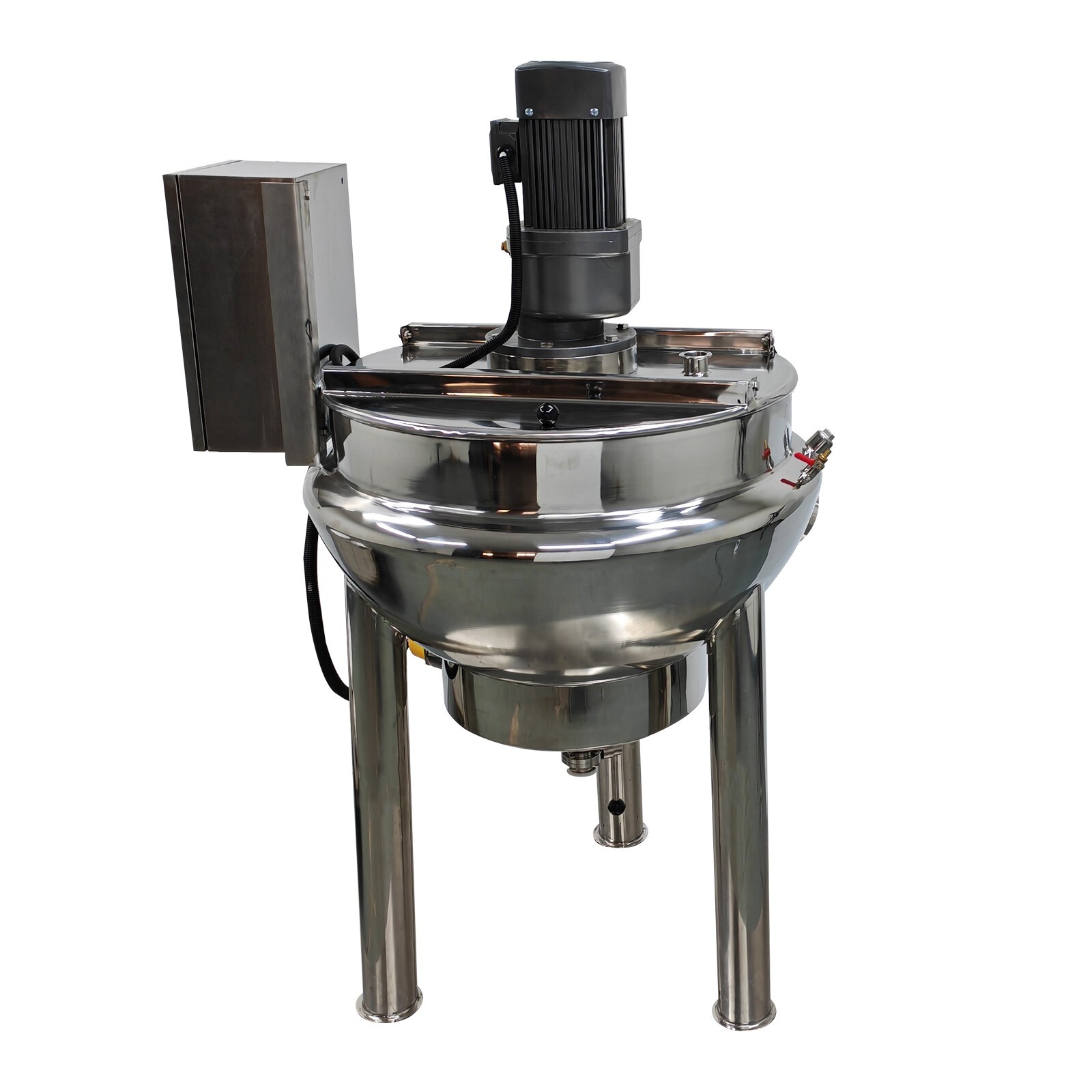 220V Jacketed Kettel Commercial Sandwich Pot Scraper100L 26.5Gal 27.6*18.1in Pot