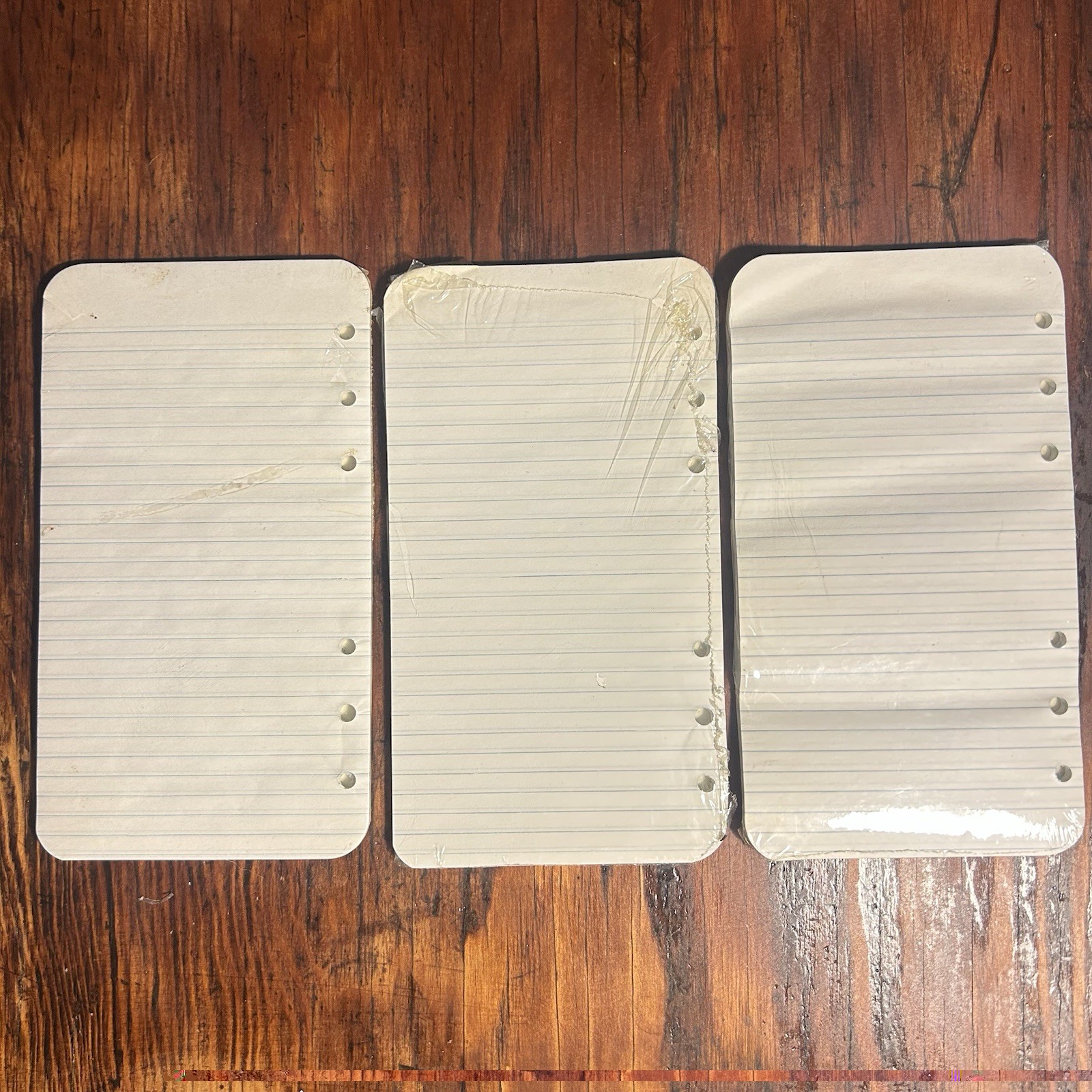 Boorum Memo Ring Book Sheets 46-5550. 50 Sheets x 3 Packs. Vintage Lot