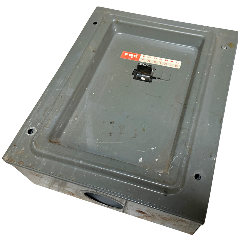 Federal Pacific Electric 10200 Circuit Breaker Enclosure w/ Breaker 200A
