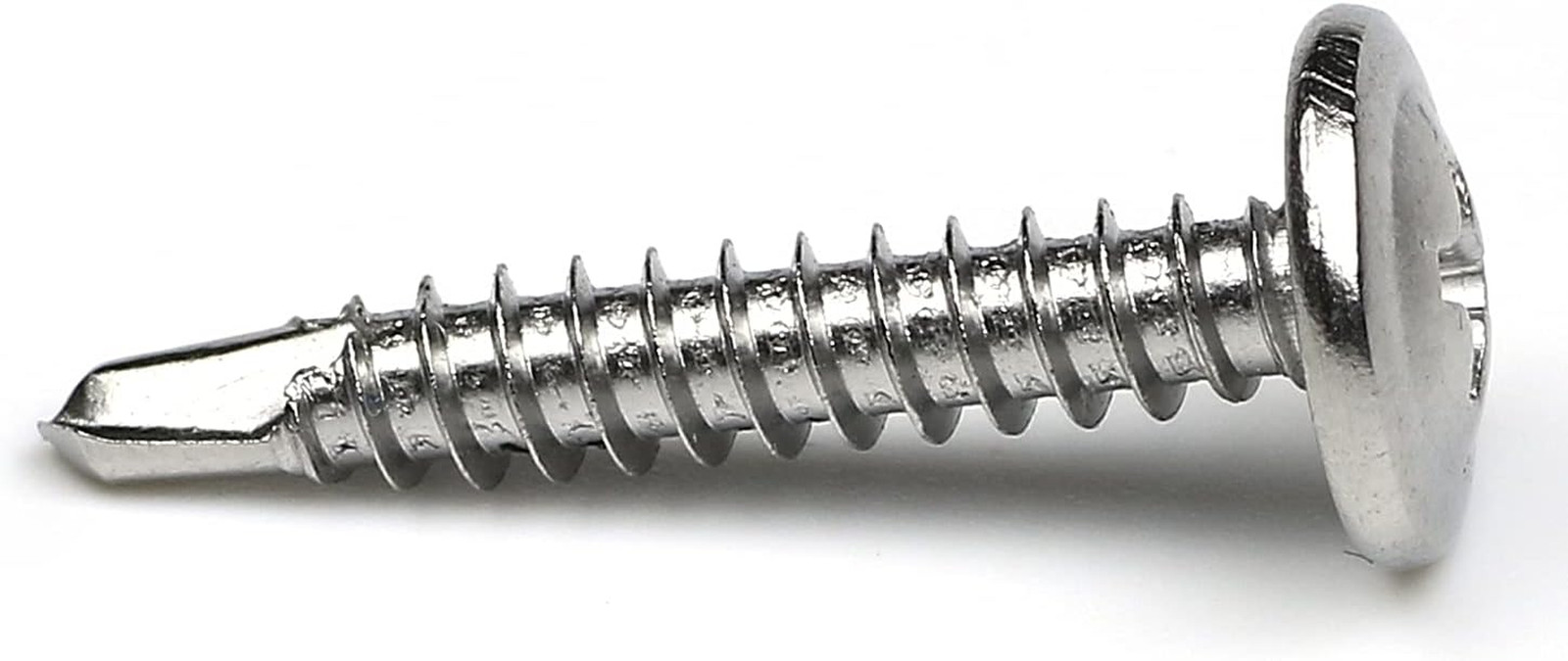 100 Pack 410 Stainless Steel Wafer Head Phillips Self Drilling Screws Sheet Meta