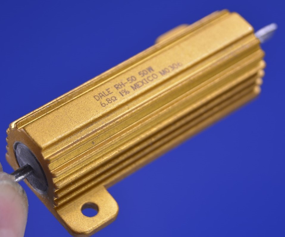 2 (Two) Vishay Dale 6.800 Ohm 1% 50 Watt WireWound Power Resistor RH0506R800FC02