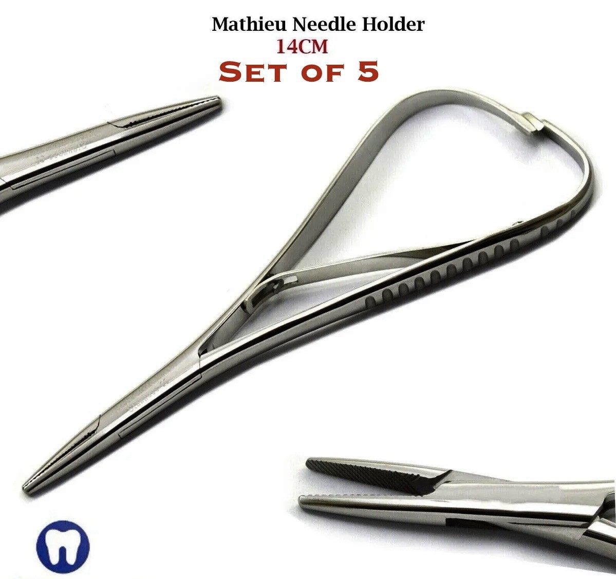 X5 Orthodontic Mathieu Slim Line Narrow Tip Needle Holder Forceps Ligature Plier