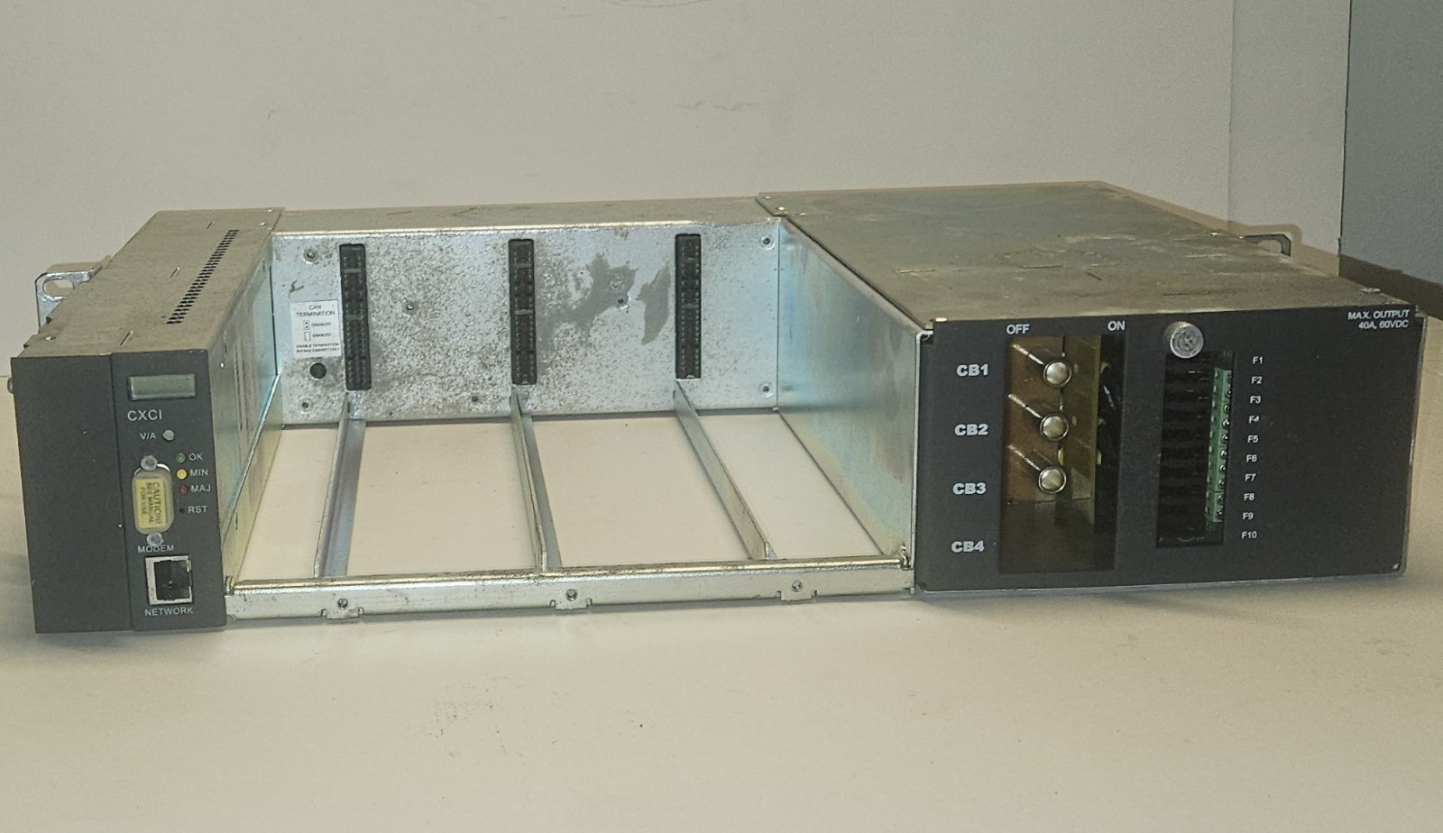ALPHA CORDEX 030-727-20 MODULAR POWER SHELF 3Mdl 19″ 48V-650W 120-240VAC INPUT
