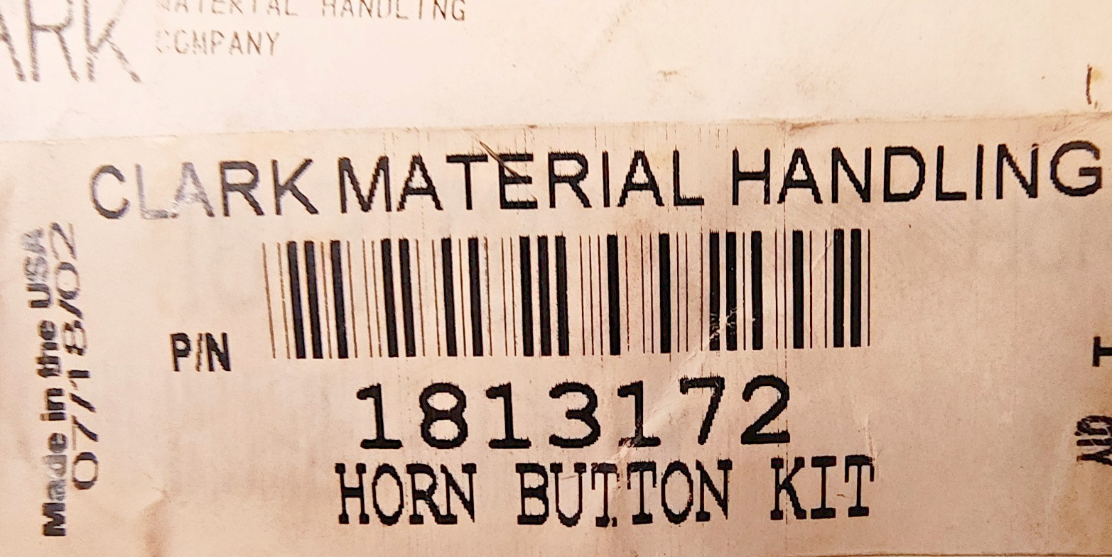 CLARK FORKLIFT 1813172 Horn Button Repair Kit Complete OEM GENUINE USA