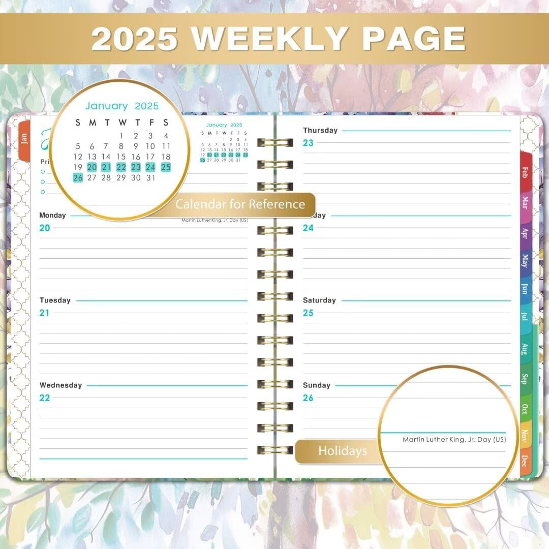 2025 Planner – 2025 Planner Weekly and Monthly from January to December 2025, 6.