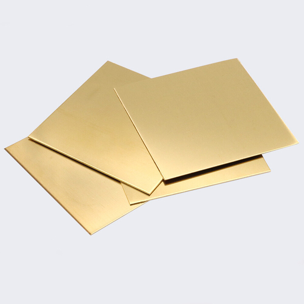 Brass Sheet DIY Metal Plate 0.5/0.8/1/1.2/1.5/2/2.5/3/4/5mm Thick Various Sizes