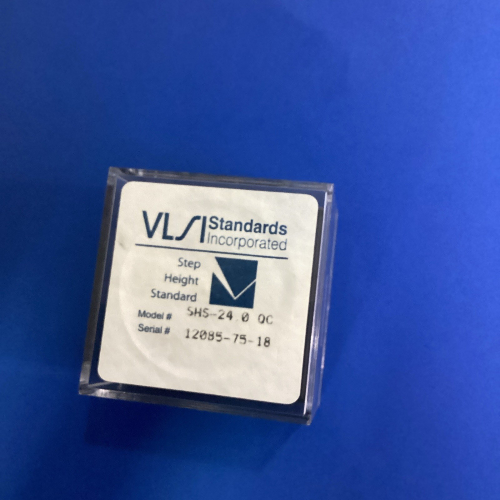 VLSI SHS-24.0 QC Step Height Standard 24 µm Quartz Calibration Block