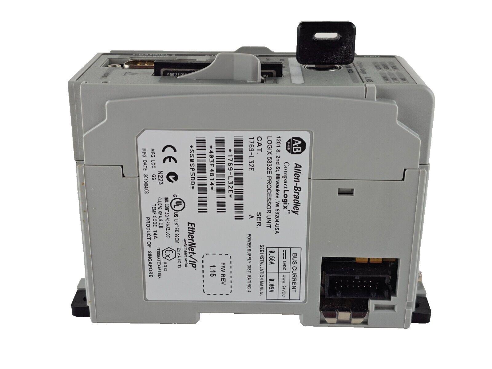 Allen Bradley 1769-L32E /A CompactLogix Processor W/ 1769-SM2 1769L32E 1769SM2