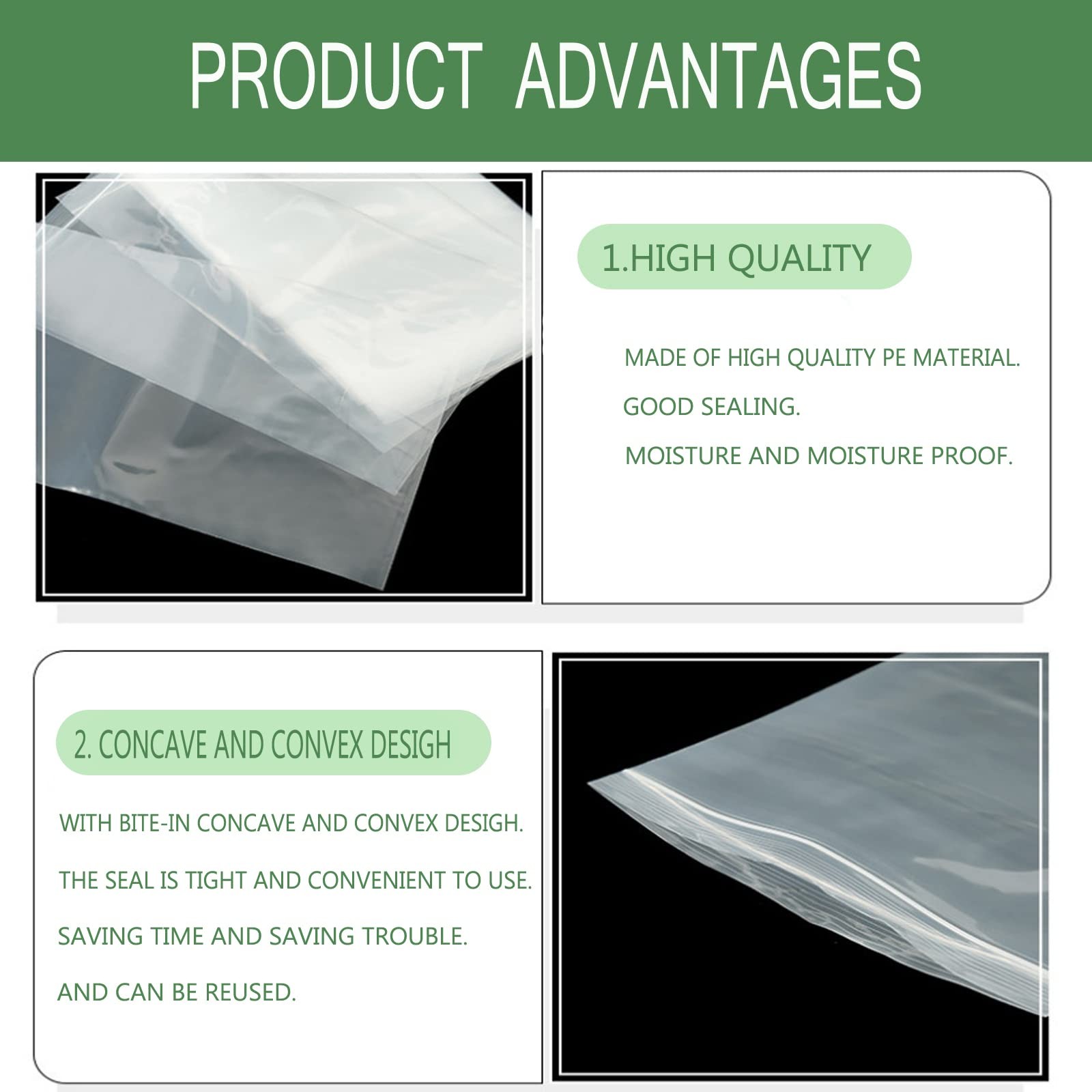 Gallon Storage,4mil Heavy Duty Zip Lock Bag Poly Baggies with Resealable Zip …