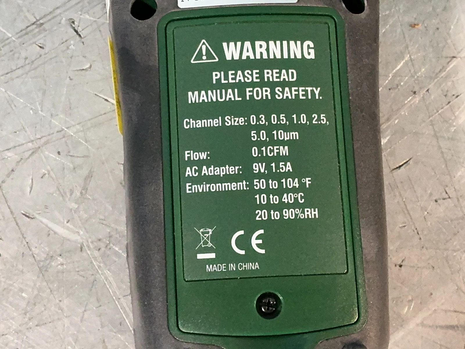 EXTECH VIDEO PARTICLE COUNTER W/CASE VPC300
