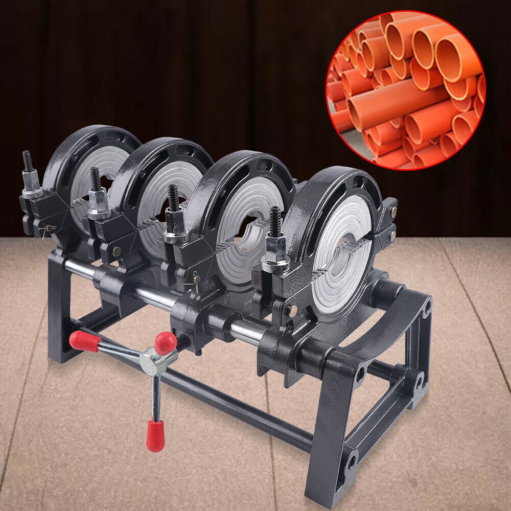 Manual Piping Pipe Fusion Welder 4 Clamps HDPE PP PE Butt Fusion Welding Machine