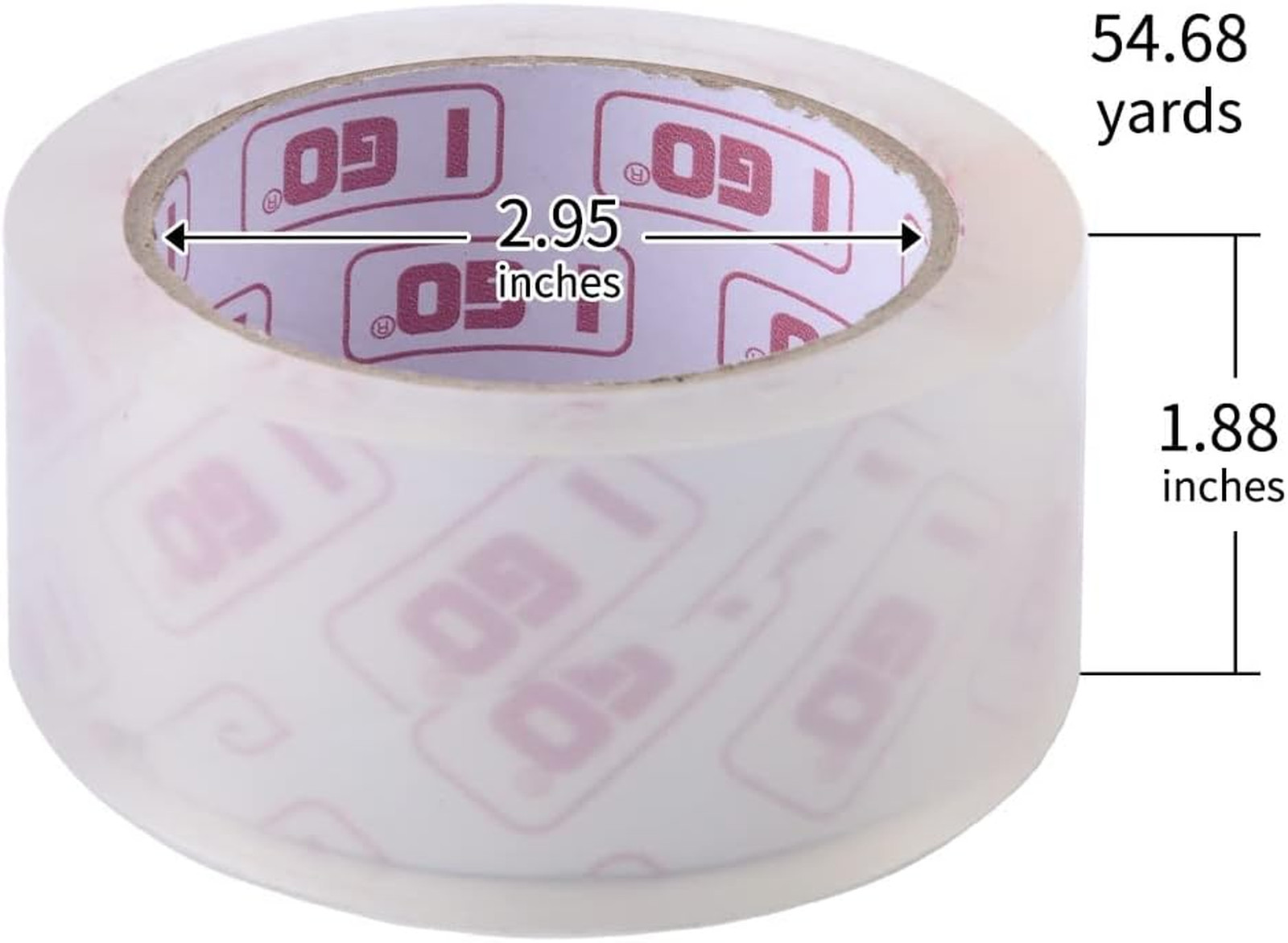 Packing Tape Refills 1.88 Inch Width Clear Shipping Moving Box Mailing Storage