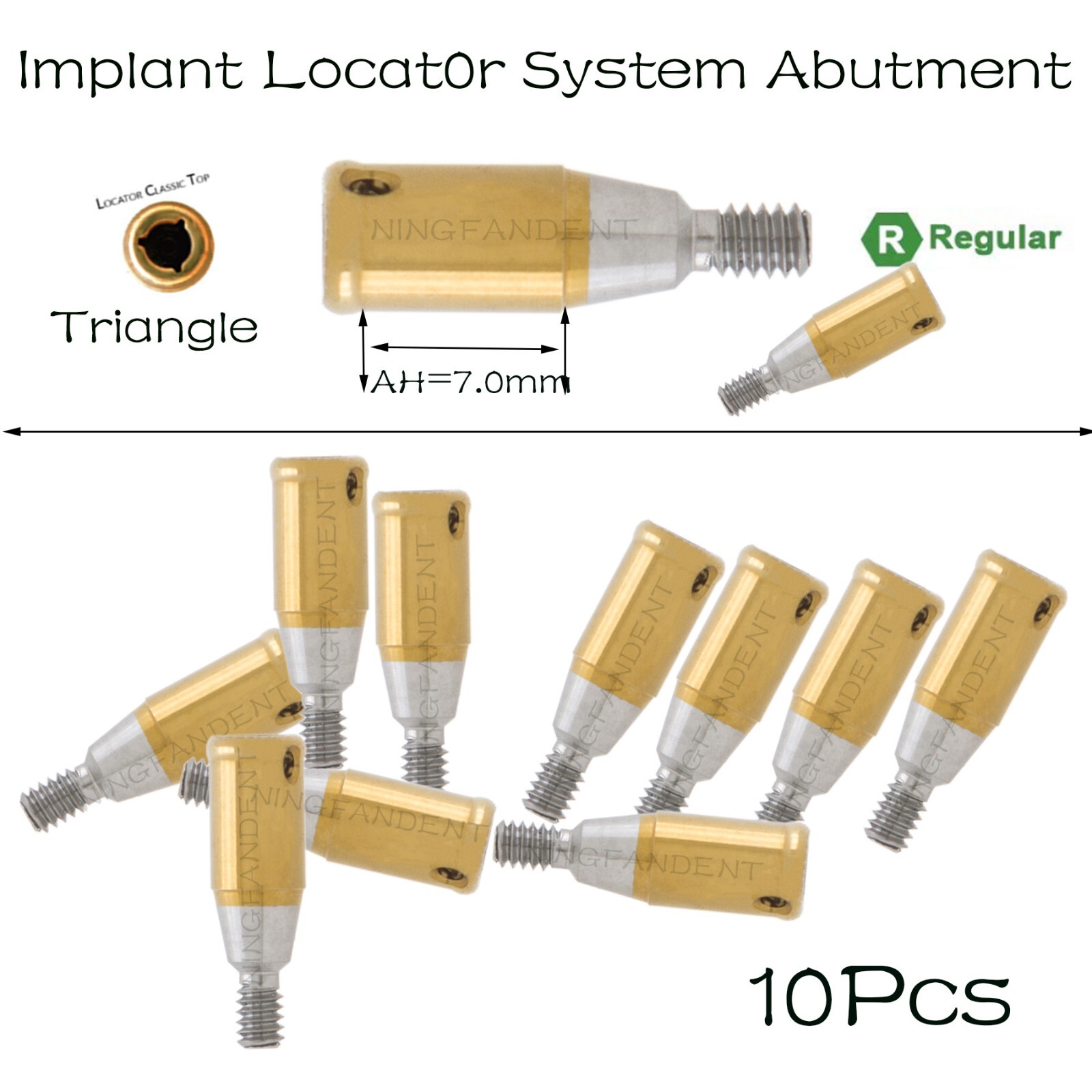 Implant Locat0r System Abutment 1-7.0mm GH For HIOSSEN ET III SA Ø3.7 Standard
