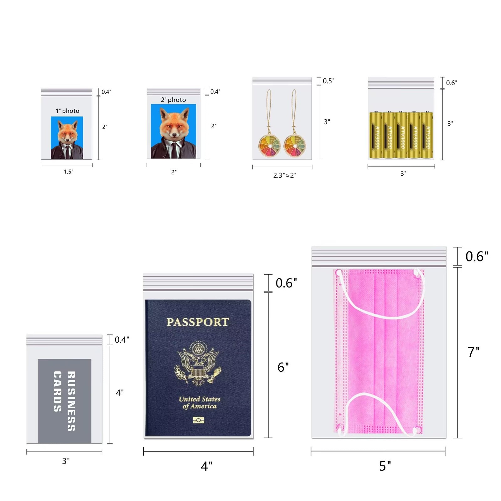 Clear Poly Zipper Bags 3 x 3 – 200pcs Reclosable Zip Plastic Storage Bags for…