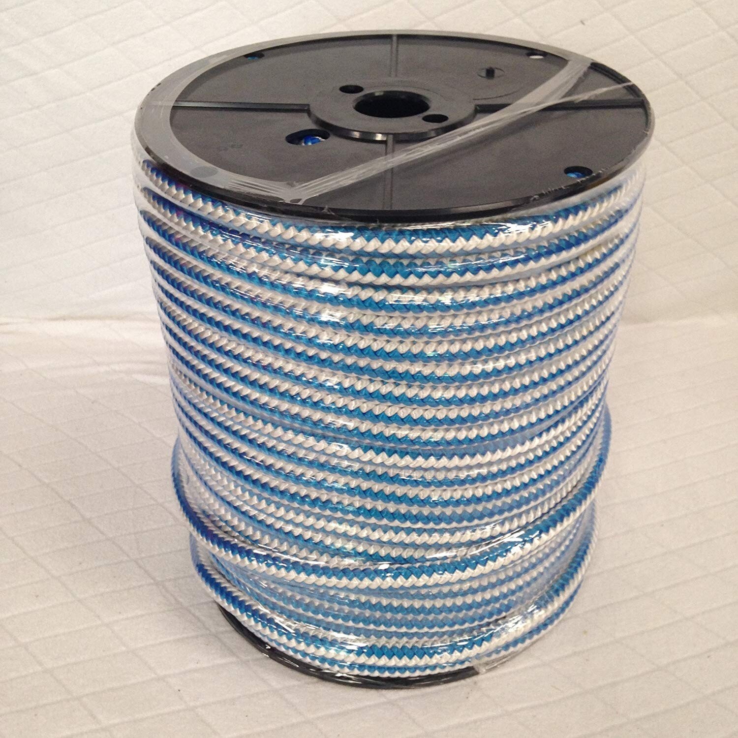 Arborist 12 strand polyester climbing rope 1/2×200 ft blue/white Blue Ox Rope