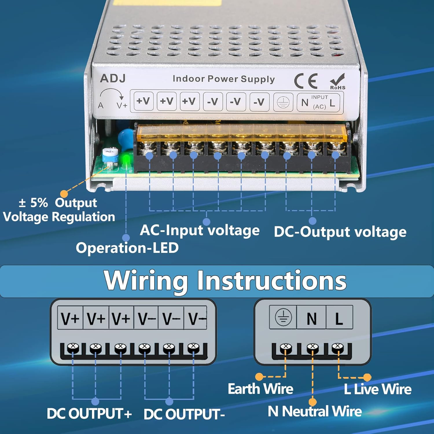 New Version DC 12V 50A 600W Power Supply 110V AC to 12V DC Converter Power Suppl