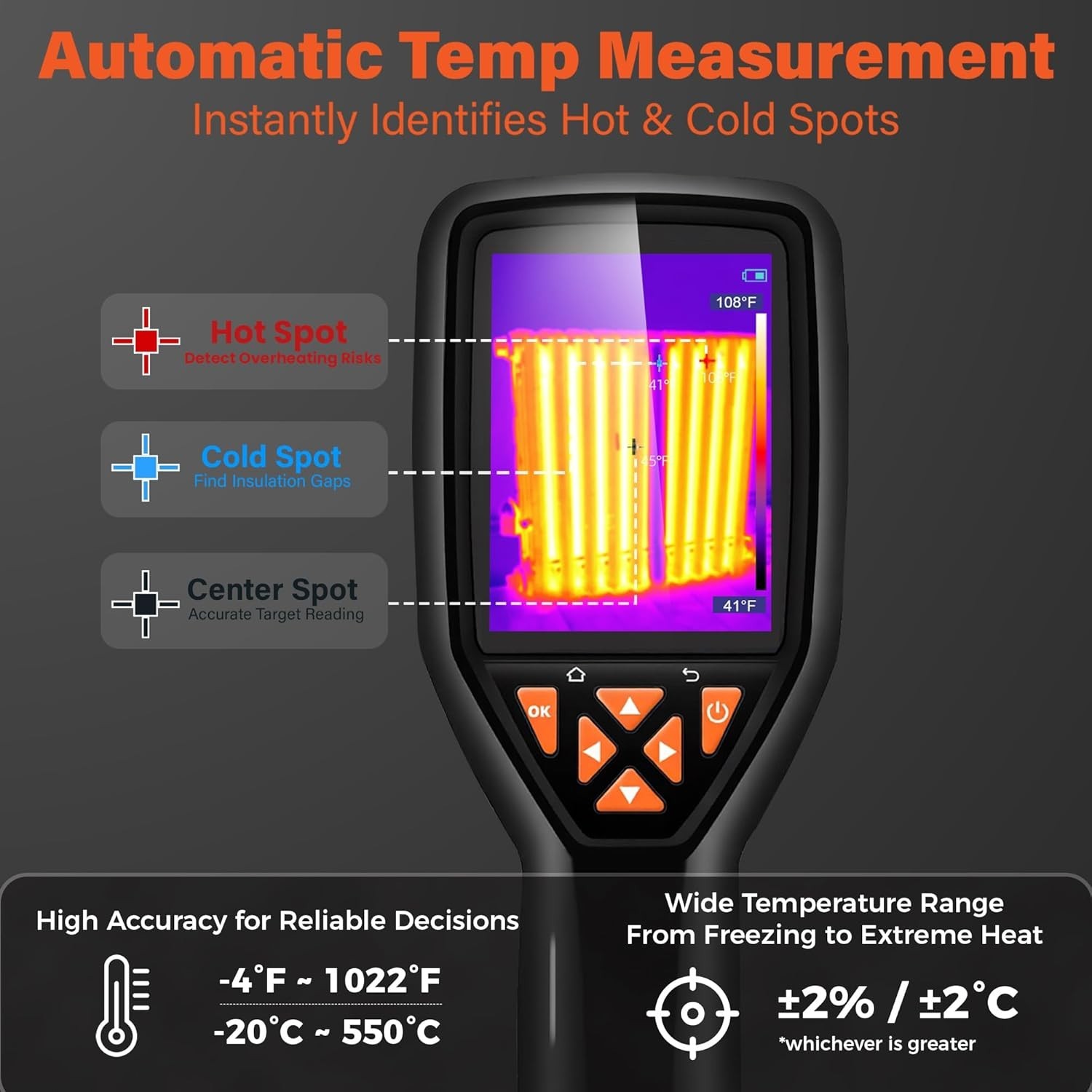 ANXTECH Infrared Thermal Imaging Camera Thermal Imager TISR Resolution 320×240